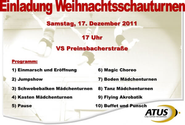 Weihnachtsfeier am 17.12.2011, 17:00 Uhr Weihnachtsfeier am 17.12.2011, 17:00 Uhr