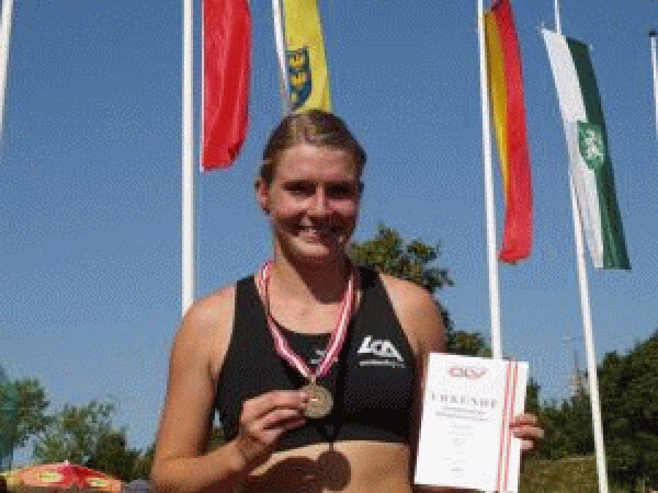Kathi Mayer holte Bronze mit 1,66m im Hochsprung Kathi Mayer holte Bronze mit 1,66m im Hochsprung
