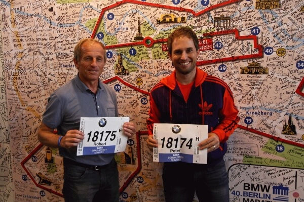 Robert und Peter Mayrhofer beim 40. Berlin Marathon Robert und Peter Mayrhofer beim 40. Berlin Marathon