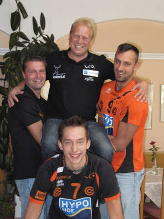 Kop, Hensche, Vracaric, Kriener (c) VCA Amstetten HYPO NÖ Kop, Hensche, Vracaric, Kriener (c) VCA Amstetten HYPO NÖ