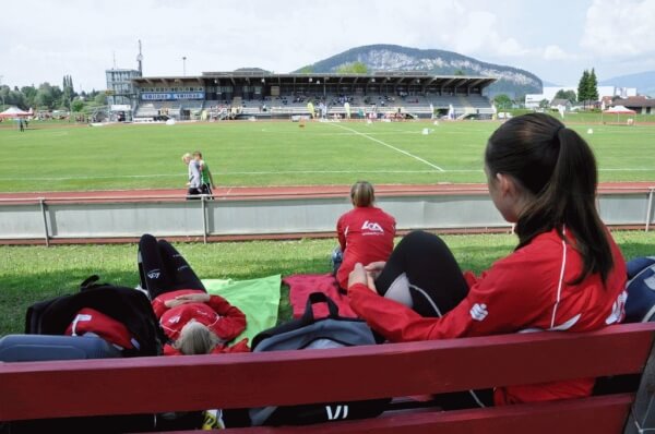 Blick auf Mösli-Stadion in Götzis Blick auf Mösli-Stadion in Götzis