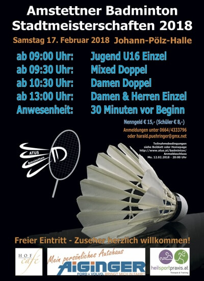 Flyer Stadtmeisterschaften 2018