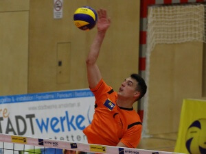 Der Franzose Arthur Darmois war mit 19 Punkten der VCA-Topscorer gegen Weiz (Credit: Peter Maurer)