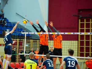 VCA Amstetten NÖ gg. Sokol V, DenizBank AG Volley League Men 2019/20 (Credit: Markus Schiller)