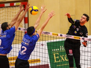 Keaton Strom mit einem erfolgreichen Angriff (Credit: Peter Maurer)