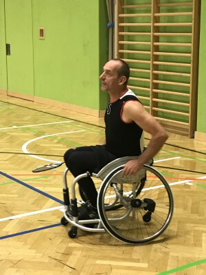 Rollstuhl Badminton